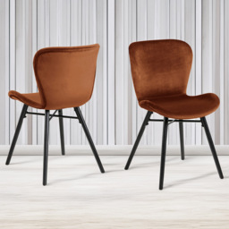 Florence Batilda Set of 2 Copper Dining Chairs