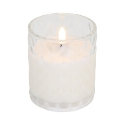 Chevron LED Glass Candle - thumbnail 2