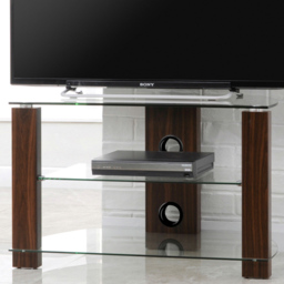 TTAP Vision 2 Shelf Walnut TV Stand 800mm