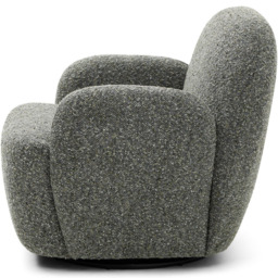 Mabel Olive Boucle Swivel Armchair - thumbnail 4