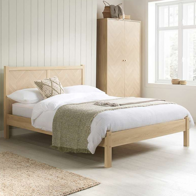Birlea Herringford King Size Oak Bed - image 1