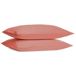 My Home Polycotton Housewife Pillowcases Terracotta