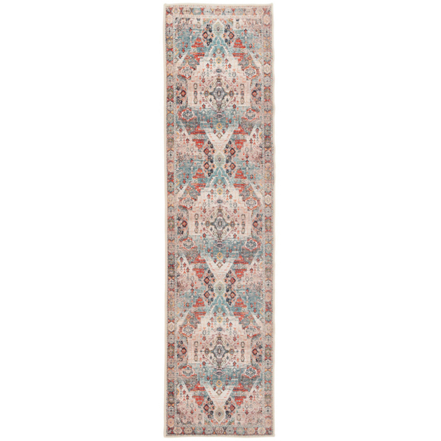 Kukoon Distressed Vintage Beige and Grey Rug 80 x 300cm - image 1