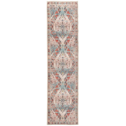 Kukoon Distressed Vintage Beige and Grey Rug 80 x 300cm - thumbnail 1