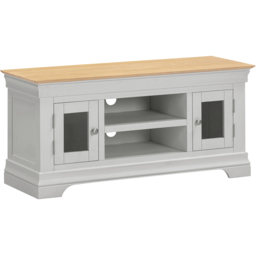 Seconique Bordeaux Pebble Grey and Oak Small TV Stand - thumbnail 2