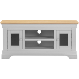 Seconique Bordeaux Pebble Grey and Oak Small TV Stand - thumbnail 3