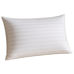 Opulent Home Microfibre White Striped Soft-Medium Pillow
