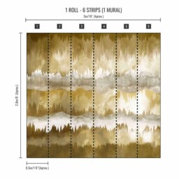 Superfresco Easy The Horizon Ochre Wall Mural - thumbnail 3