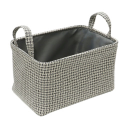 JVL Silva Rectangular Fabric Storage Basket with Handle 3 Pack - thumbnail 4