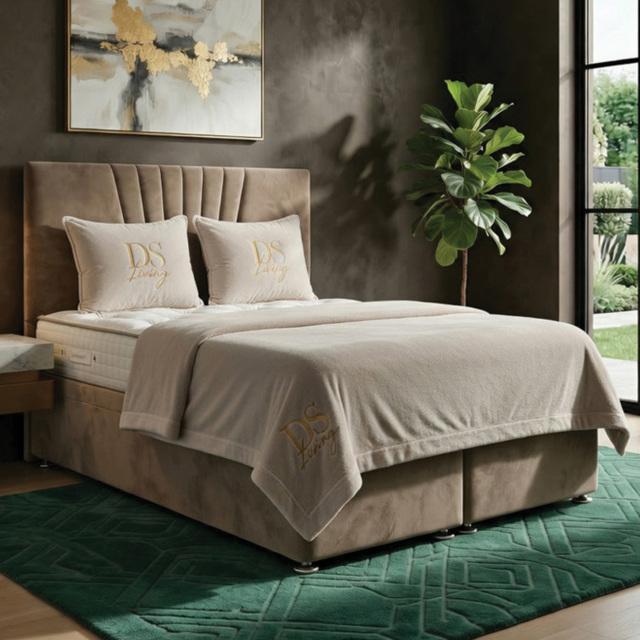 DS Living Vesper Mink Double Ottoman Bed - image 1