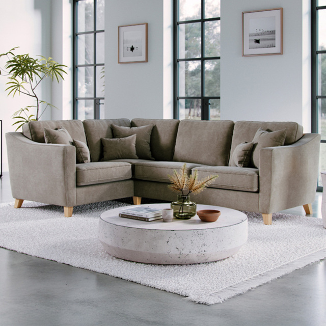 Marlon City Fossil 3 Seater Right Hand Corner Sofa - image 1