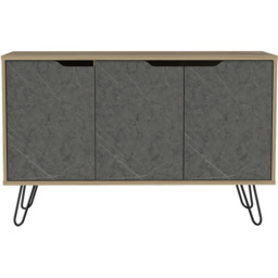 Core Products Manhattan 3 Doors Pine and Grey Medium Sideboard - thumbnail 3