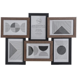 The Port. Co Gallery Knox Wood Effect Multi Aperture Photo Frame