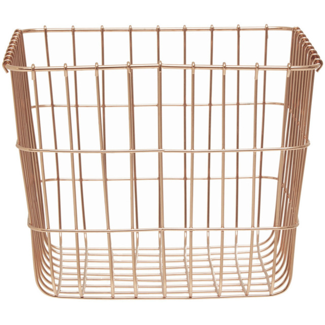 Premier Housewares Vertex Copper Finish Square Basket - image 1