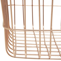 Premier Housewares Vertex Copper Finish Square Basket - thumbnail 4