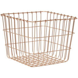Premier Housewares Vertex Copper Finish Square Basket - thumbnail 2