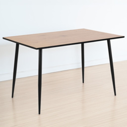 Florence Wilma 4 Seater Dining Table Oak and Black