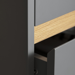 Noa and Nani Otto 2 Door 3 Drawer Grey Sideboard - thumbnail 3