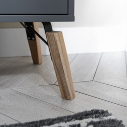 Noa and Nani Otto 2 Door 3 Drawer Grey Sideboard - thumbnail 4