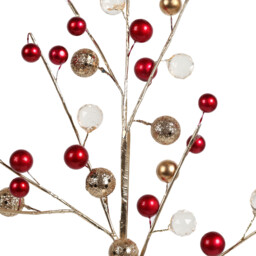 Gold and Red Spray Christmas Decoration - thumbnail 2