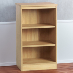 R White Cabinets 3 Shelf Mid Height Classic Oak Bookcase