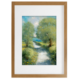 Laura Ashley Country Lane Wooden Frame Wall Art 40 x 50cm