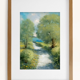 Laura Ashley Country Lane Wooden Frame Wall Art 40 x 50cm - thumbnail 4