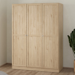 Florence Brande 3 Door Jackson Hickory Oak Wardrobe - thumbnail 1