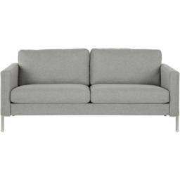 Dorel Fabry 3 Seater Grey Linen Sofa - thumbnail 3