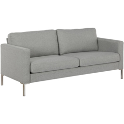 Dorel Fabry 3 Seater Grey Linen Sofa - thumbnail 2
