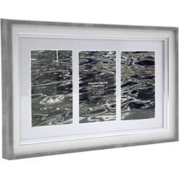 The Port. Co Gallery Bronwyn 3 Aperture Collage Silver Edge 6 x 4 inch Photo Frame - thumbnail 2