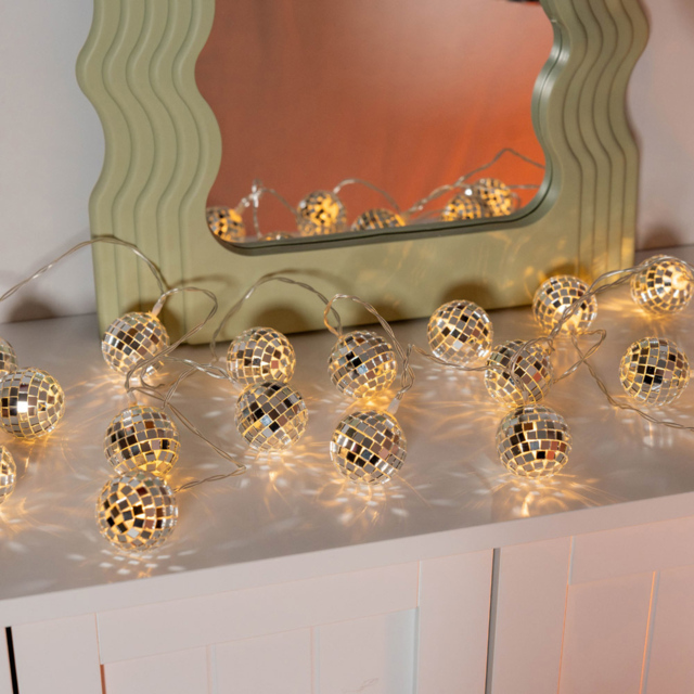 ValueLights 20 Mini LED Disco Ball String Light - image 1