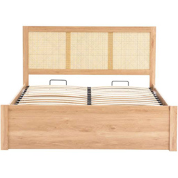 Croxley Double Oak Rattan Ottoman Bed - thumbnail 4