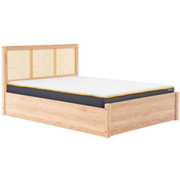 Croxley Double Oak Rattan Ottoman Bed - thumbnail 3