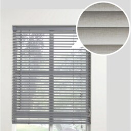 PVC Venetian Blind - Natural Linen / 152cm / 105cm