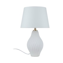 Vivian White Glass Table Lamp