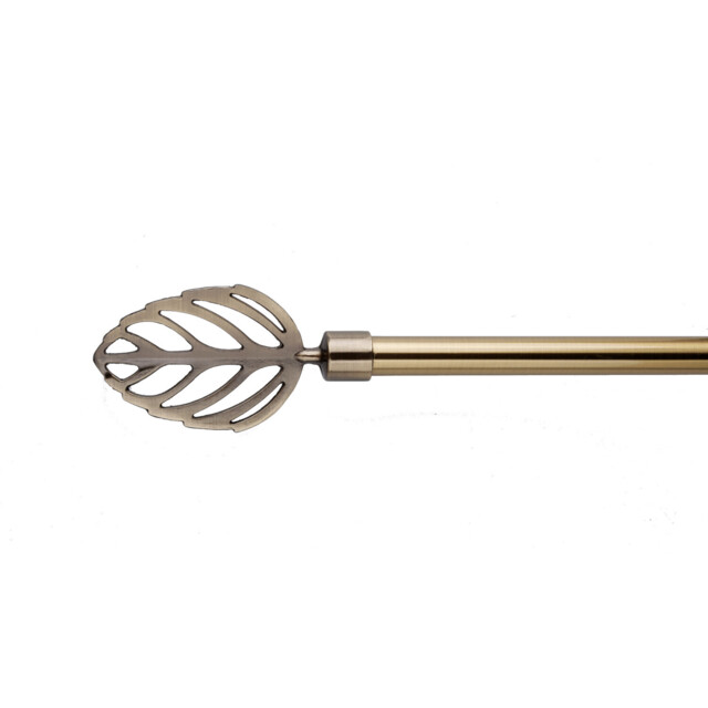 Linden 120cm Antique Brass Curtain Pole