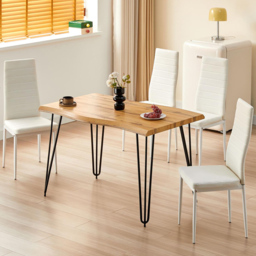 Kosy Koala 4 Seater Rustic Wooden Dining Set White