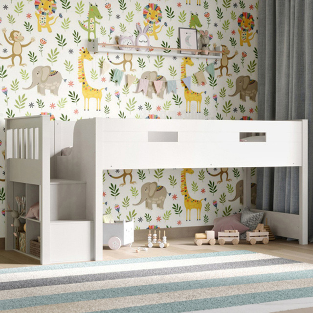 Flair Charlie Wooden White Mid Sleeper - image 1