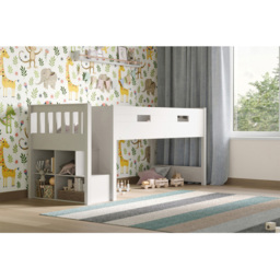 Flair Charlie Wooden White Mid Sleeper - thumbnail 4
