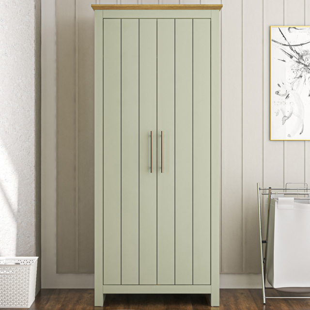 Bexley 2 Door Sage Green Wardrobe - image 1