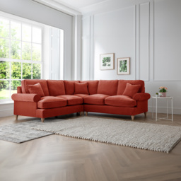 The Victoria Large Apricot Corner Sofa - thumbnail 4