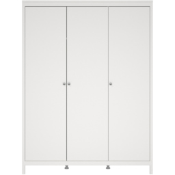 Florence Madrid 3 Door White Wardrobe - thumbnail 3