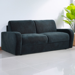 Jay-Be Deco 3 Seater Cosy Chenille Cobalt Sofa Bed with e-Sprung Mattress