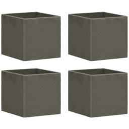 Homebase Teddy Grey Cube Storage Insert 4 Pack - thumbnail 1