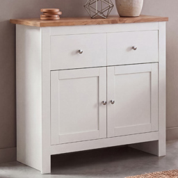 Vida Designs Arlington 2 Door 2 Drawer White Sideboard - thumbnail 1