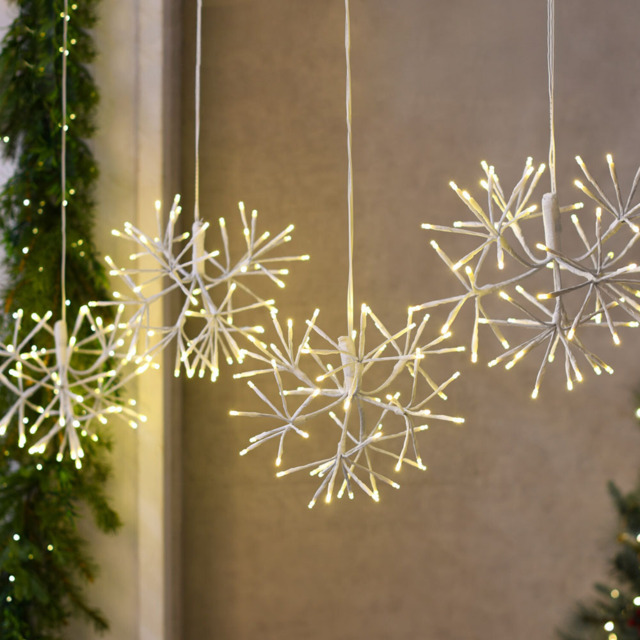 Sparkling Starburst Hanging Light Balls 3 Pack - image 1
