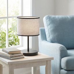 Emibig Eco Grey and Black E27 LED Table Lamp - thumbnail 2