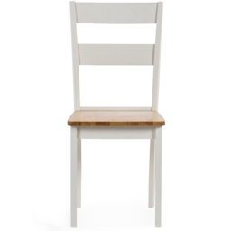 Julian Bowen Linwood Set of 2 White Dining Chair - thumbnail 4