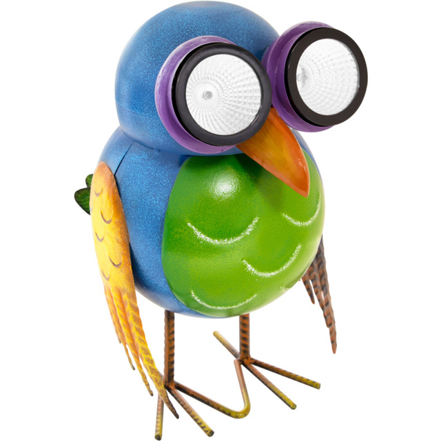 GardenKraft Metal Owl with LED Solar Light - image 1